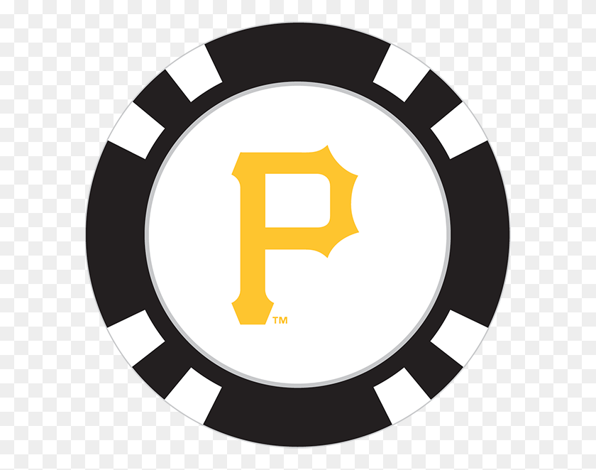 600x602 Pittsburgh Pirates Poker Chip Ball Marker - Pittsburgh Pirates Clipart