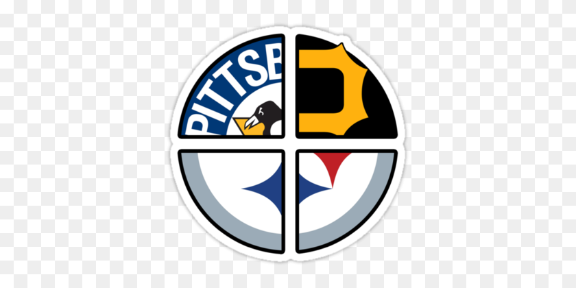 375x360 Pittsburgh Pro Sports Steelers, Pirates And Penguins All In One - Pittsburgh Pirates Logo PNG