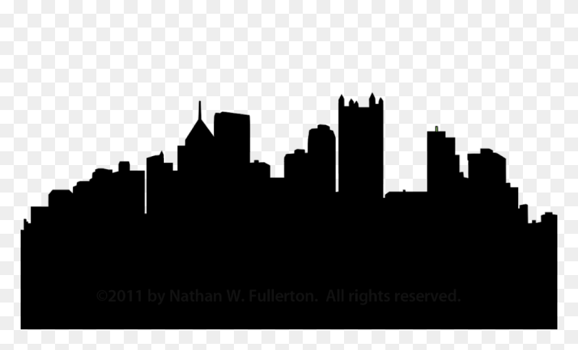 1219x702 Pittsburgh Skyline Silhouette Dpi Free Images - City Skyline Clipart