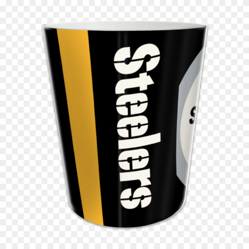 1280x1280 Pittsburgh Steelers Polymer Wastebasket - Steelers Logo PNG