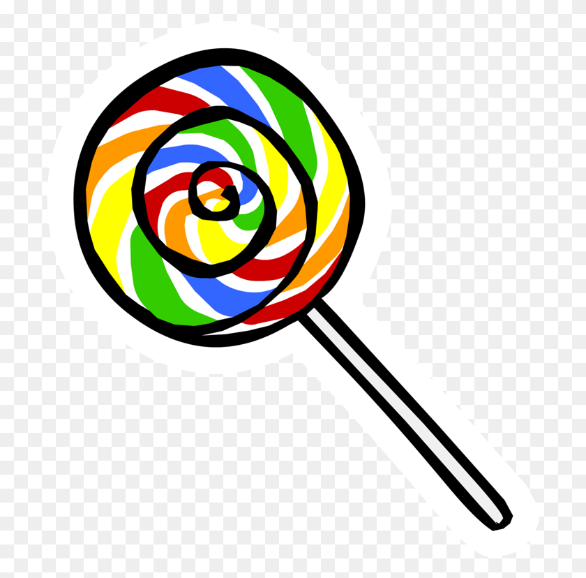 706x768 Pix For Lollipop Outline Clip Art - Sucker Clipart