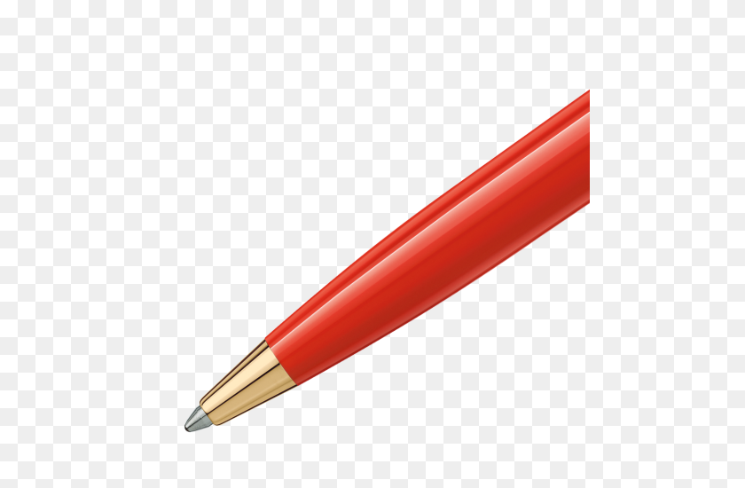 490x490 Pix Red Ballpoint Pen - Red Pen PNG