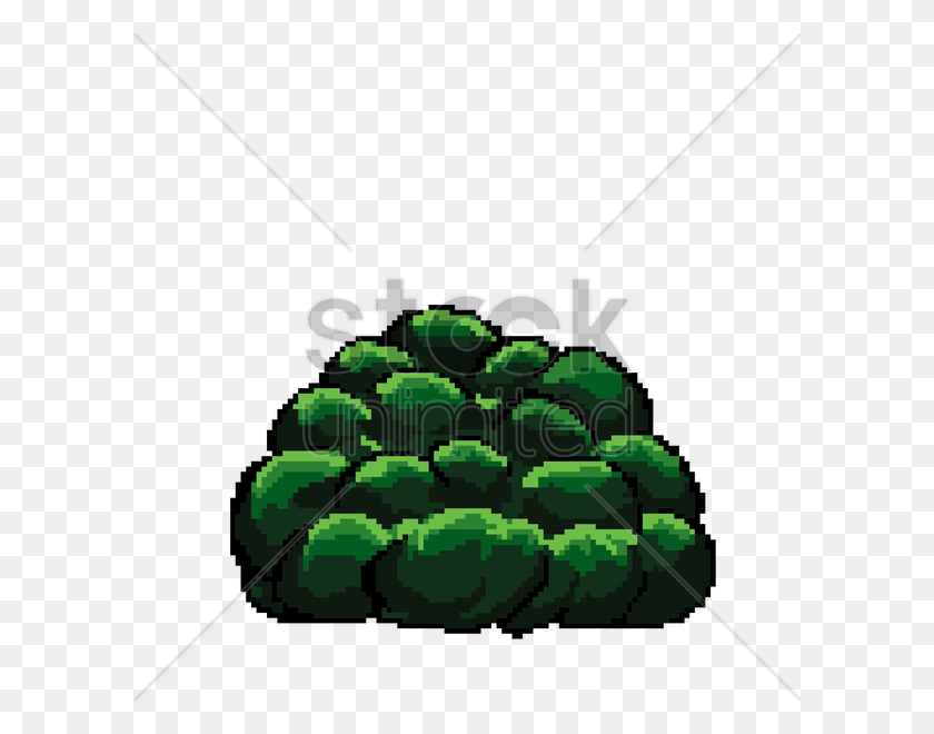 600x600 Pixel Art Bush Imagen Vectorial - Bush Planta Png
