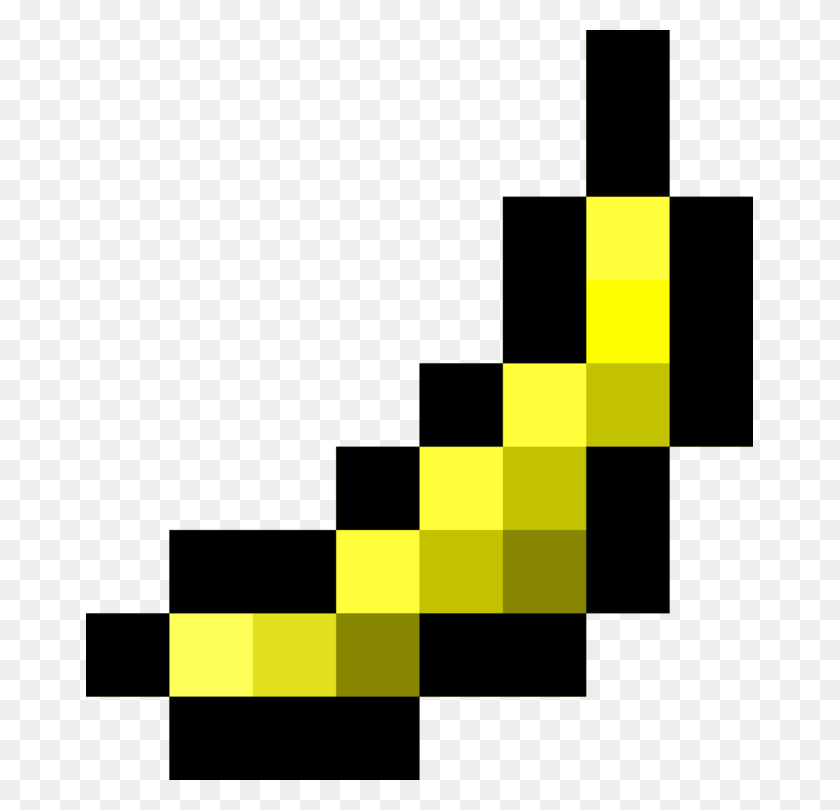 667x750 Pixel Art One Bananas Computer Icons - Pixel Clipart