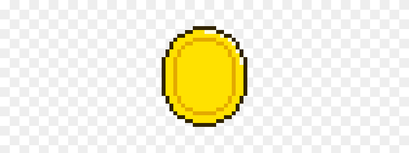 256x256 Пиксельная Монета - Пиксельная Монета Png