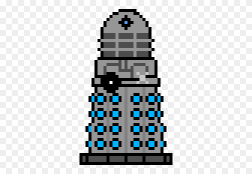310x520 Pixel Dalek Pixel Art Maker - Dalek Png