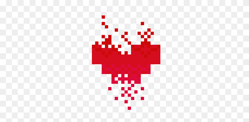 352x352 Pixel Heart - Pixel Heart PNG