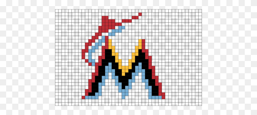 480x317 Pixel Miami Marlins Brik - Logotipo De Los Miami Marlins Png