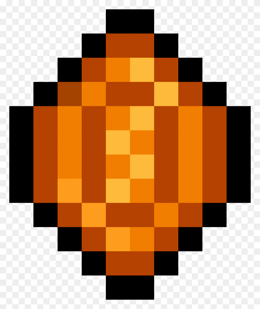 2000x2400 Pixel Orange Gem Icons Png - Pixel PNG