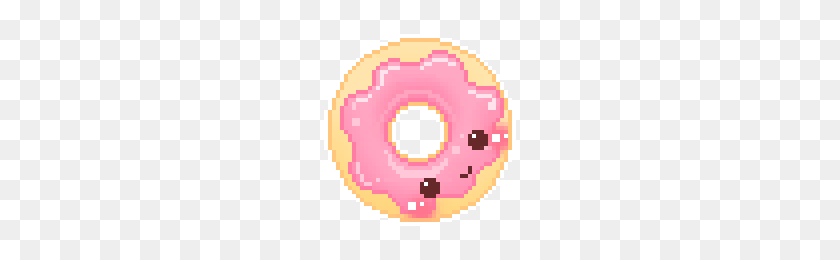 200x200 Pixel Pixelart Estética Donuts Donut Freetoed - Donut Png Imágenes Prediseñadas