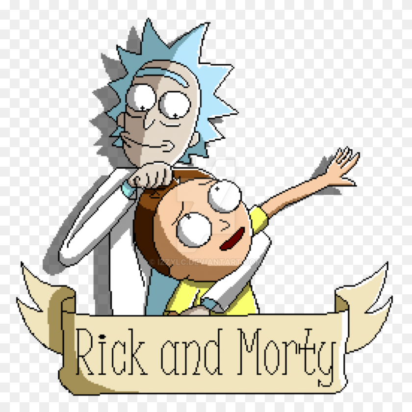 894x894 Pixel Rick And Morty - Rick And Morty Clipart