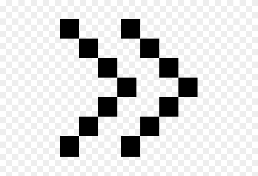 512x512 Пиксельная Стрелка Вправо, Пиксель, Значок Редизайна С Png И Векторным Форматом - Пиксель Png