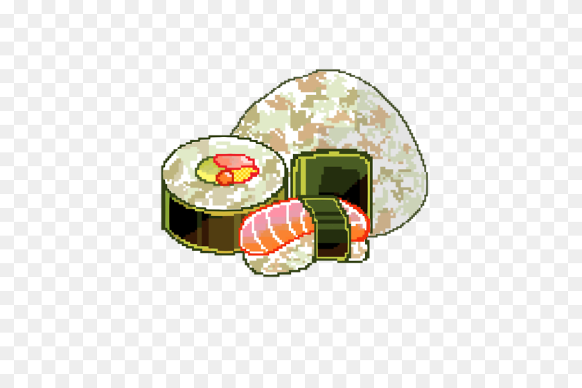500x500 Pixel Sushi Tumblr - Sushi Clipart PNG