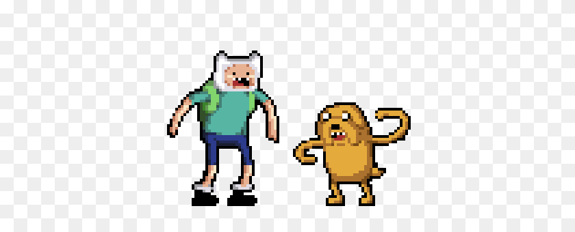 400x280 Pixelated Jake And Finn O Adventure Time Know Your Meme - Adventure Time PNG