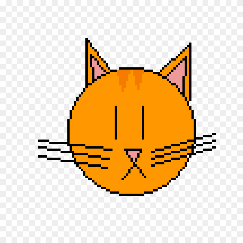 1200x1200 Pixilart - Orange Cat PNG