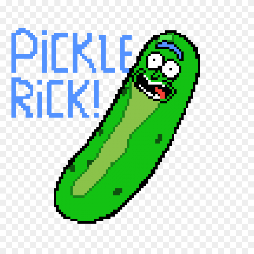 1200x1200 Pixilart - Pickle Rick PNG