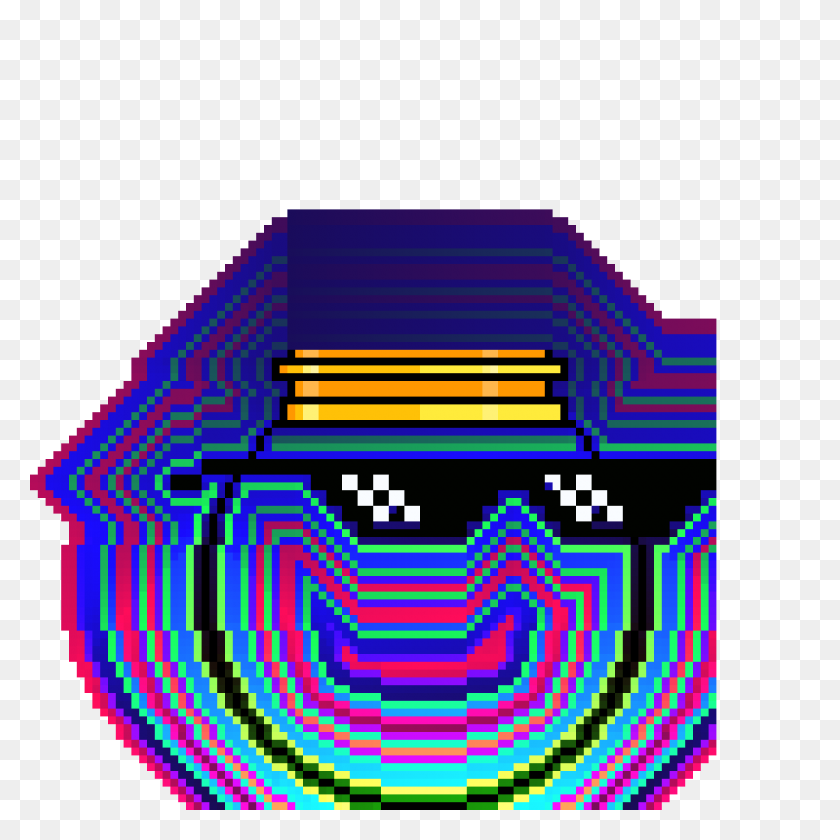 1200x1200 Pixilart - Rainbow Emoji PNG