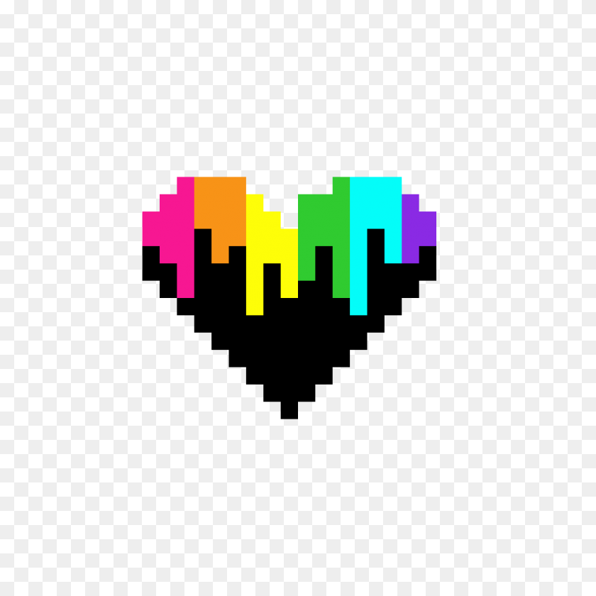 1184x1184 Pixilart - Rainbow Heart PNG