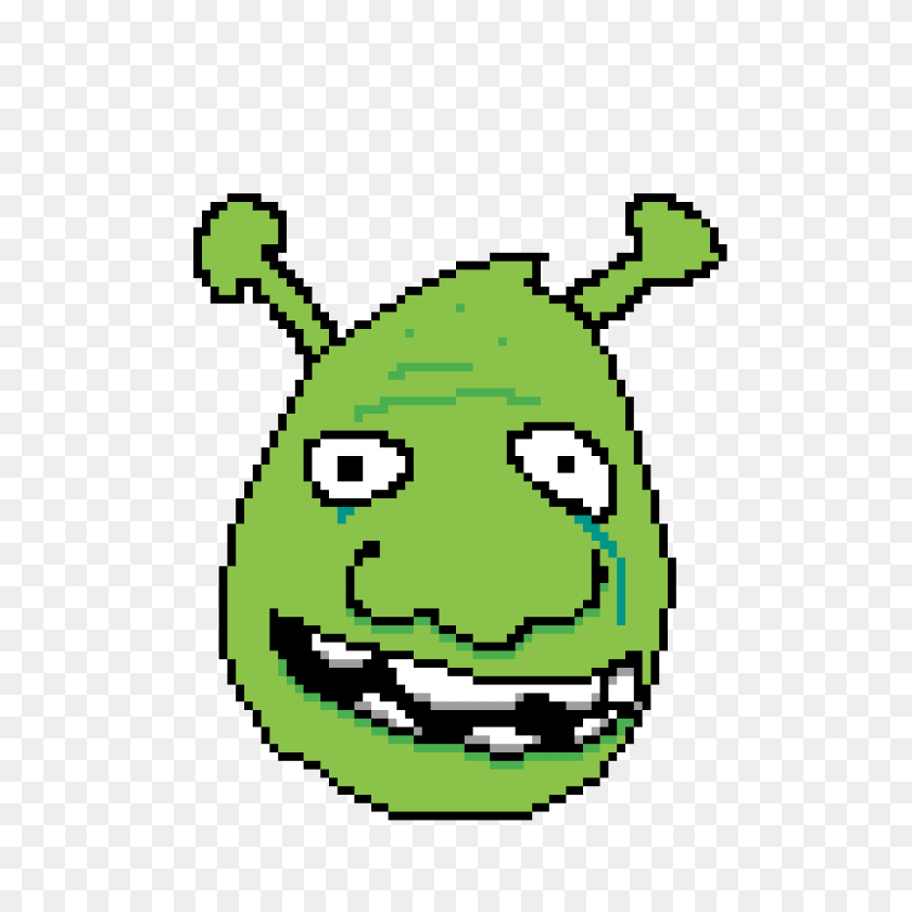 1200x1200 Pixilart - Shrek Head PNG