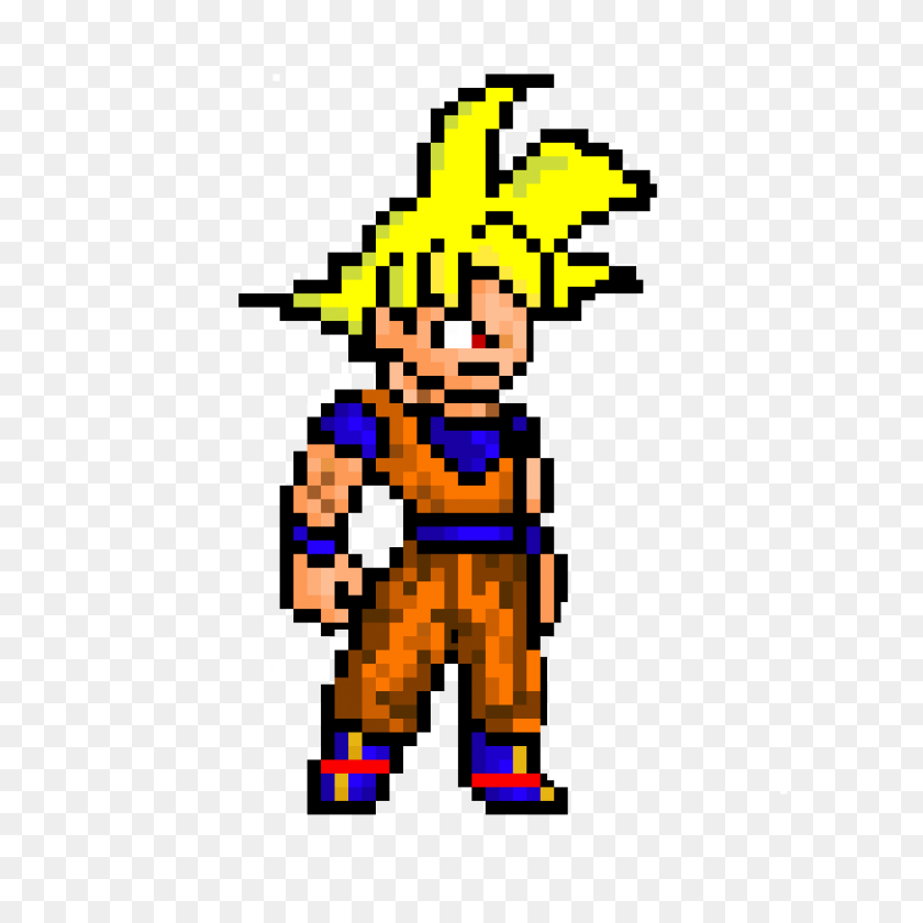 Bit Goku Super Saiyan God Pixel Art Maker - Super Saiyan PNG – Stunning ...