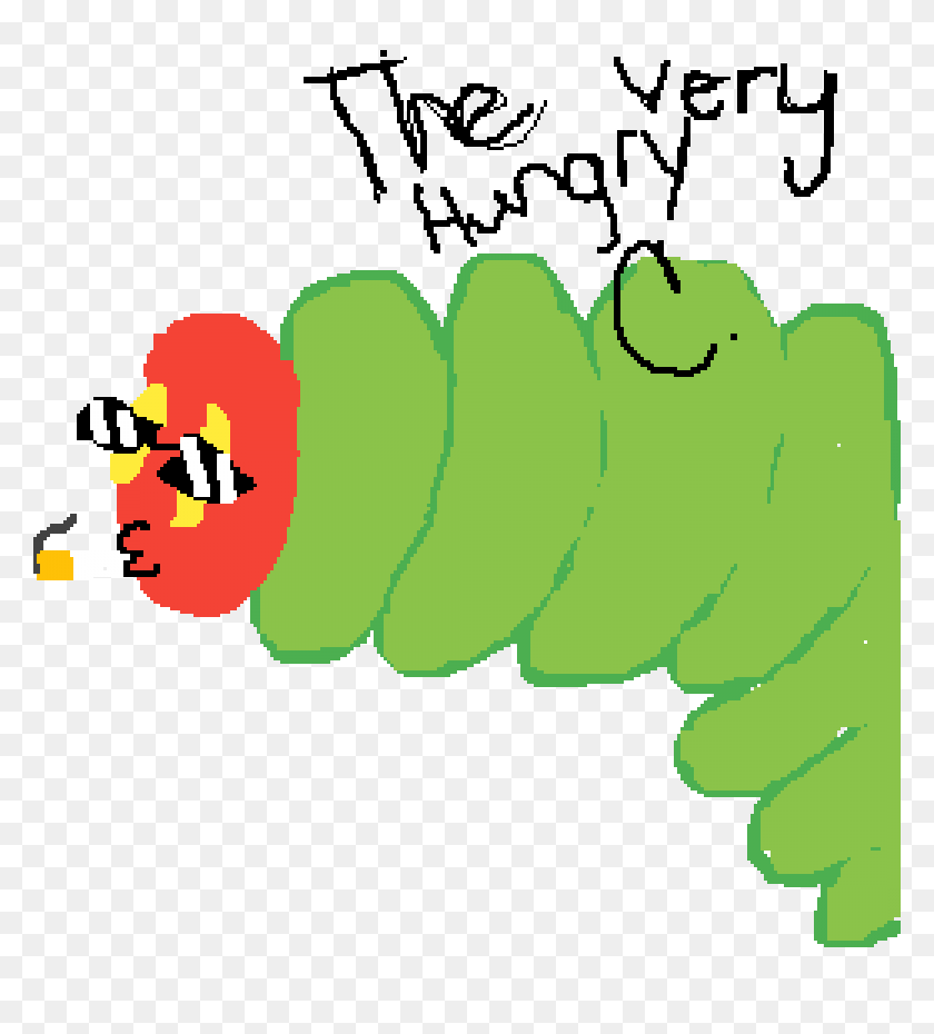 1040x1160 Pixilart - Very Hungry Caterpillar Clipart
