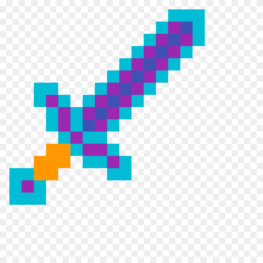 1200x1200 Pixilart - Minecraft Sword PNG