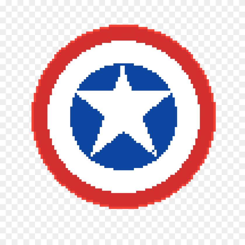 1200x1200 Pixilart - Capitán América Escudo Png