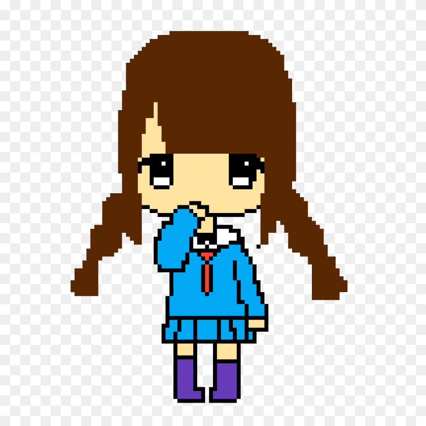 1200x1200 Pixilart - Cute Anime Girl PNG
