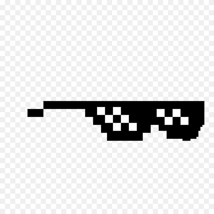 1200x1200 Pixilart - Deal With It Glasses PNG