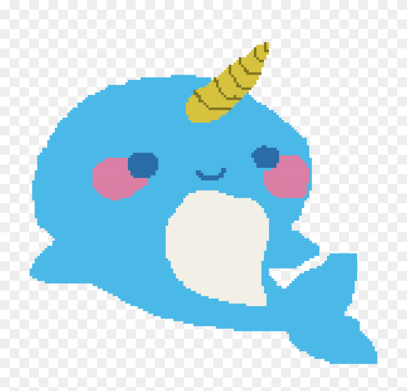 1200x1152 Pixilart - Narwhal PNG