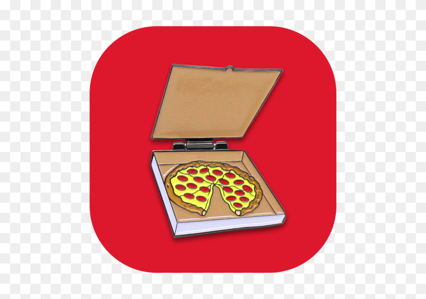 530x530 Pizza Box Pins Pongs - Pizza Box PNG