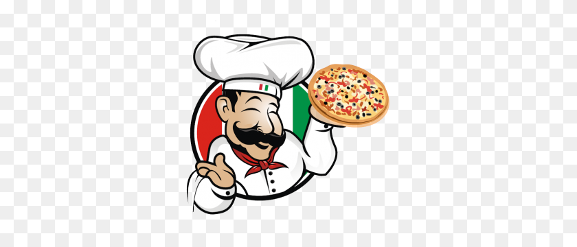 Клипарт Pizza Chef - Папа Медведь Клипарт