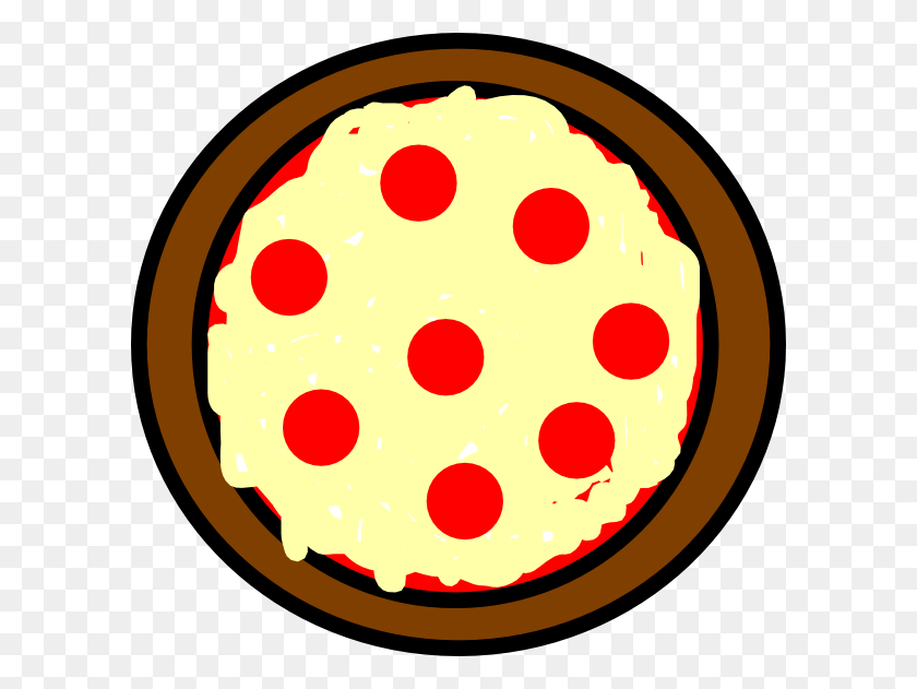 600x571 Pizza Clip Art - Pepperoni Clipart