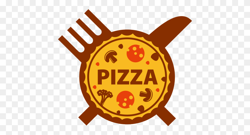 451x393 Pizza Delivery Logo Italian Cuisine - Delivery PNG