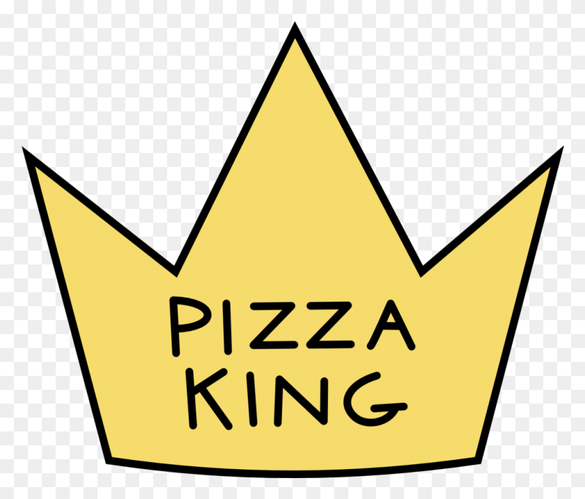 1019x859 Pizza King Crown Queen Gold Ftestickers - Corona De Rey Png