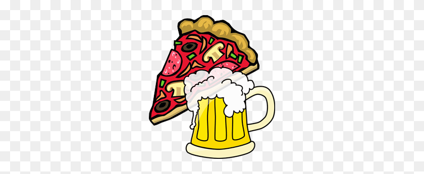 250x285 Pizza Slice Beer Animated Blue Rock Talk! - Cartoon Pizza PNG