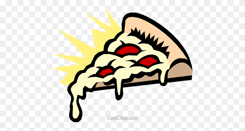 480x390 Pizza Slice Royalty Free Vector Clip Art Illustration - Pizza Slice Clipart PNG