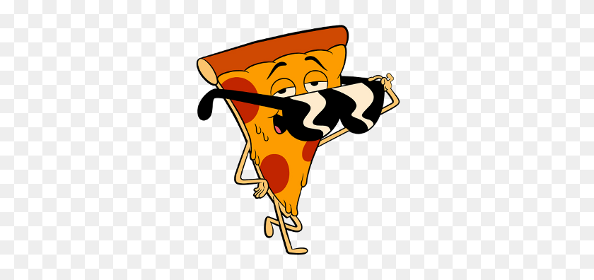 300x336 Pizza Steve In Clever Pizza Steve, Pizza - Pizza Cartoon PNG