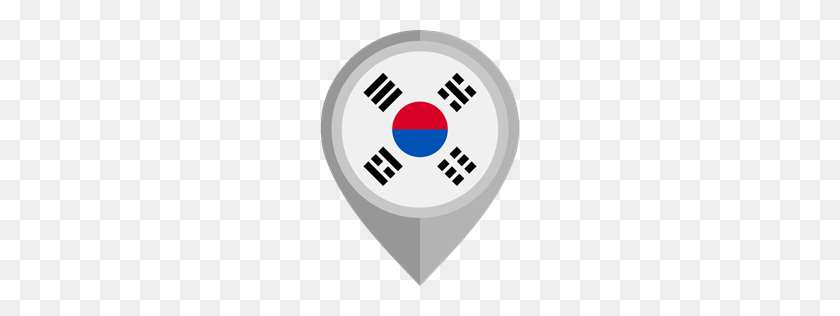 256x256 Marcador De Posición, Banderas, País, Nación, Corea Del Sur, Icono De La Bandera - Bandera De Corea Png