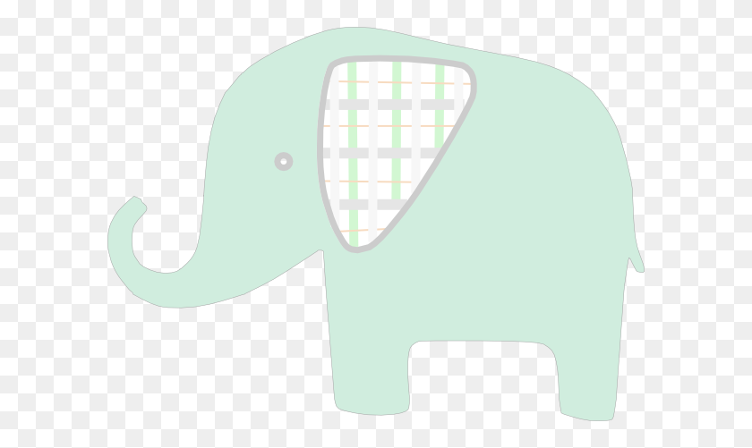 600x441 Plaid Green Elephant Png Clip Arts For Web - Plaid Clipart