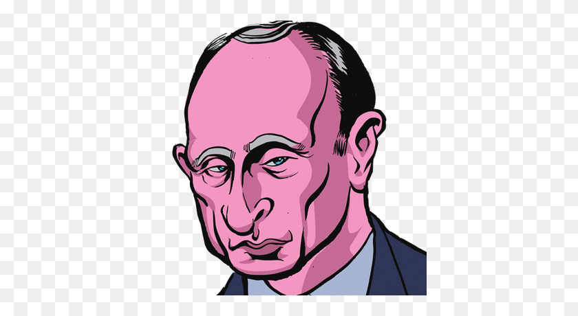 400x400 Плед Владимир Путин - Лицо Путина Png