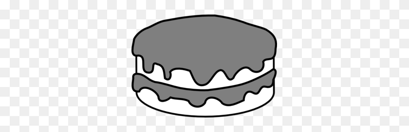 299x213 Plain Black And White Cake Clip Art - Pancake Clipart Black And White