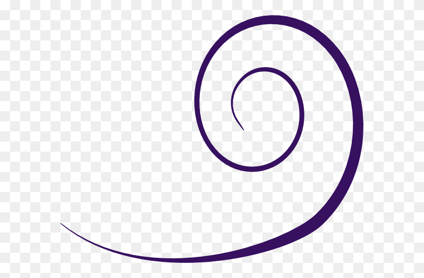 600x490 Plain Swirl Purple Wo Dot Clip Art - Purple Clipart