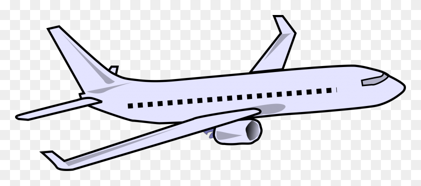 2400x960 Plane Clipart Transportation - Airplane Clip Art