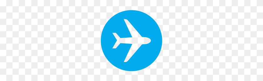 200x200 Иконка Самолет Awt Путешествия Синие Иконки Softiconsm - Значок Самолет Png