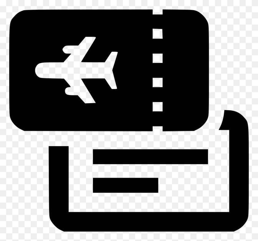 980x912 Plane Ticket Png Icon Free Download - Ticket Icon PNG