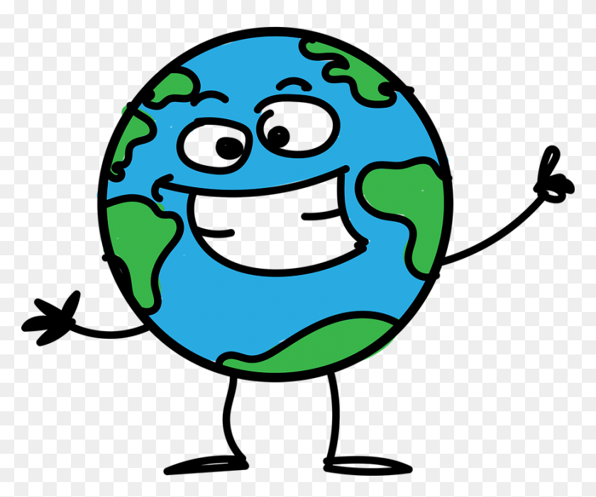 876x720 Planet Earth Clipart Cartoon - Out Of This World Clipart
