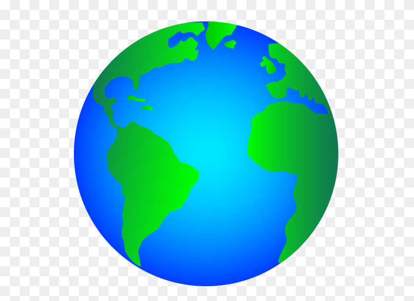 540x550 Planet Earth Clipart Free Clip Art Of A Shiny Blue And Green - Blue House Clipart