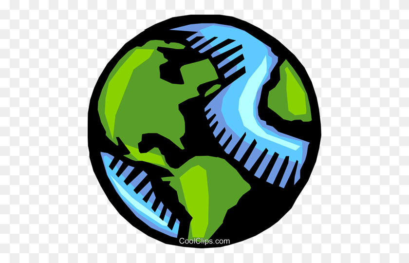 480x480 Planet Earth Royalty Free Vector Clip Art Illustration - Planet Earth PNG