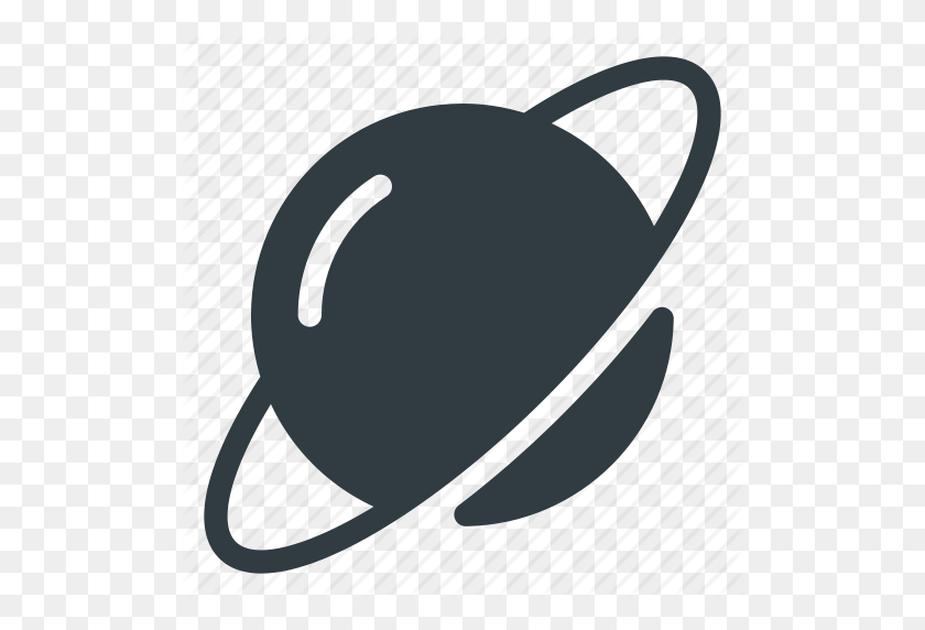 512x512 Planet, Ring, Saturn, Solar, Space, System Icon - Solar System Clipart Black And White